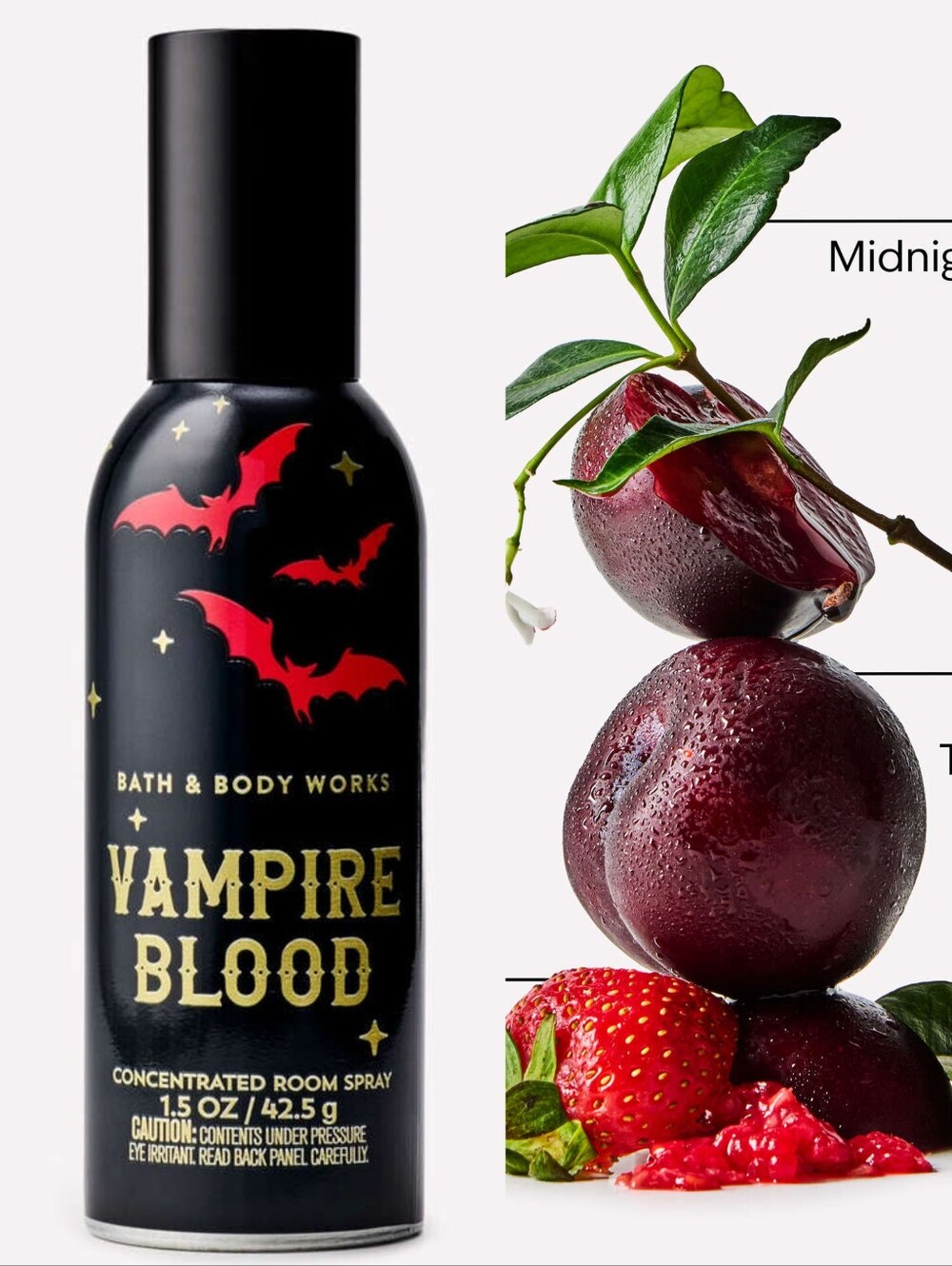 Bath & Body Works Vampire Blood Concentrated Room Spray NEW RARE